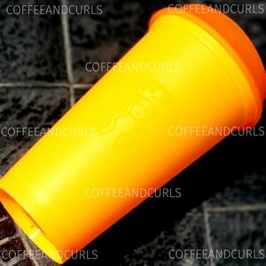 Starbucks Neon Orange "Mango" Single Reusable Grande Hot Cup Summer 2022